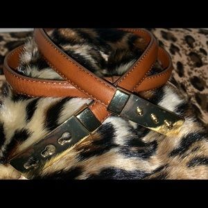 🔥J. McLaughlin  Leather Belt Size Small - Women | Brown | Size: L🔥#CB04